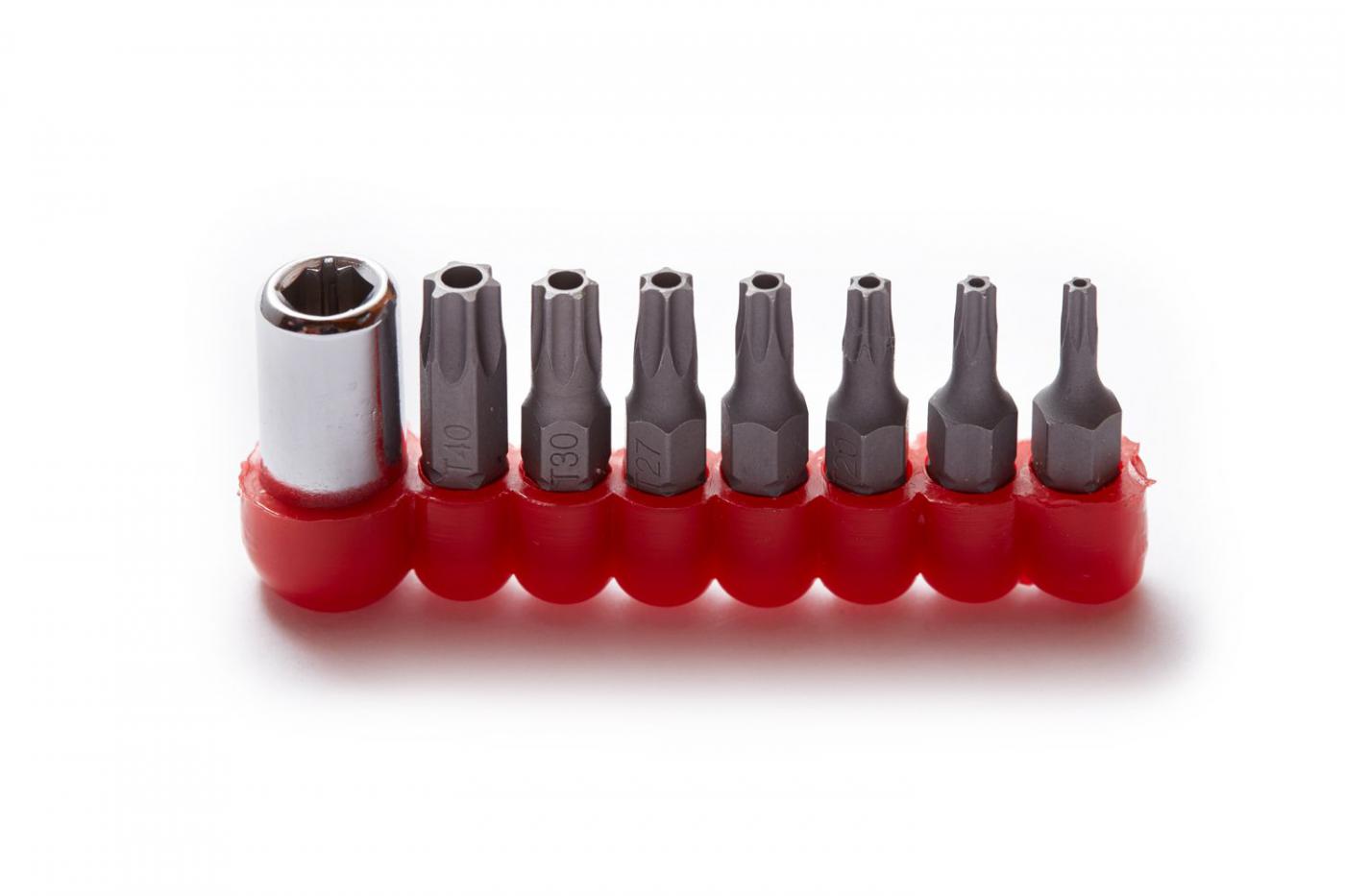 Juego de  7 puntas Torx Tamper y 1 adaptador BREMEN - 3000